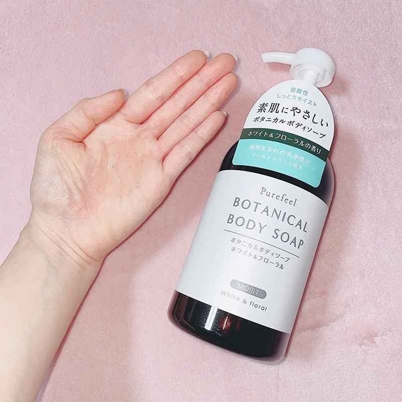 Sữa tắm Nhật Bản thảo mộc dưỡng ẩm Purefeel Botanical hương hoa trắng 450ml thương hiệu DAIICHI SEKKEN