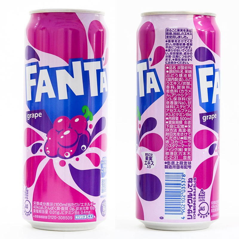 TPBS:Nước ngọt Fanta nho Nhật Bản 500ml thương hiệu COCA COLA