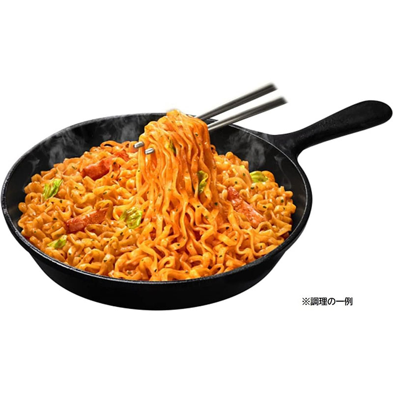 TPBS: Mì xào cay Hàn Quốc vị gà sốt phô mai Carbonara Nissin 100gx5 gói thương hiệu NISSIN