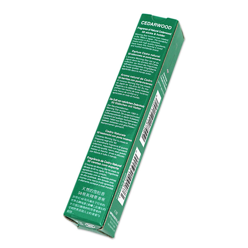 Nhang thơm Morning Star 50 que (15g) Hương gỗ tuyết tùng thương hiệu NIPPON KODO