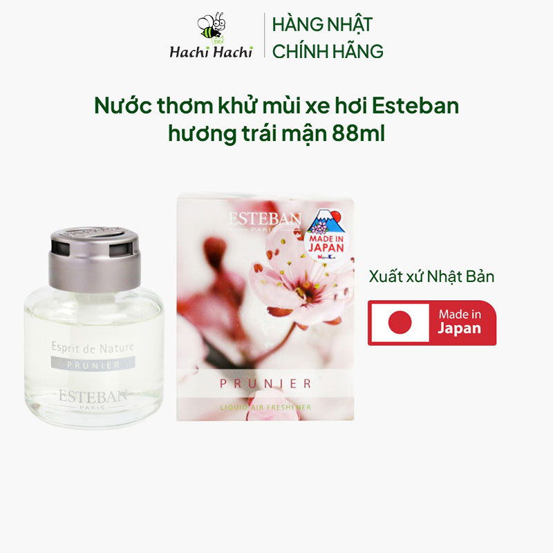 Nước thơm khử mùi xe hơi Esteban hương trái mận 88ml thương hiệu NIPPON KODO