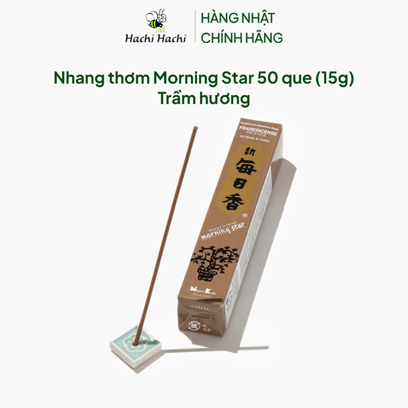 Nhang thơm Morning Star 50 que (15g) Trầm hương thương hiệu NIPPON KODO