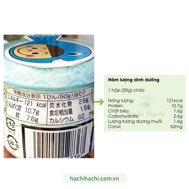 Thực phẩm bổ sung: Ruốc cá hồi 50g Bổ sung canxi thương hiệu NISSUI
