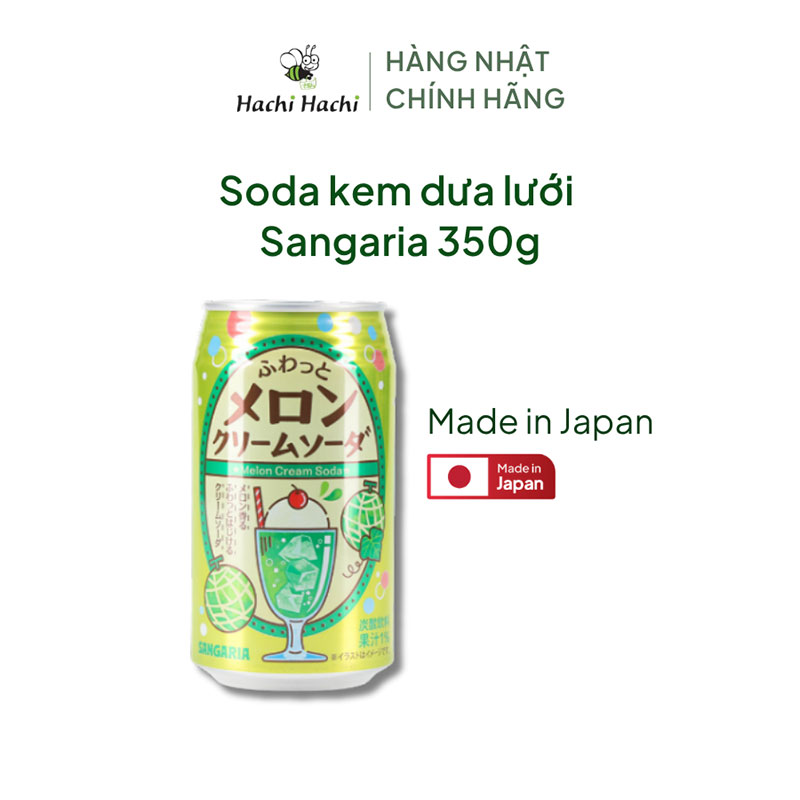 Soda kem dưa lưới Sangaria 350g thương hiệu SANGARIA