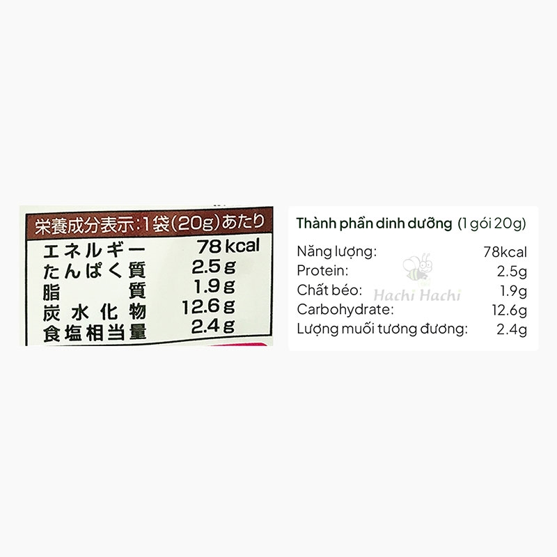 Gia vị rắc cơm cá chình Nhật Bản nướng Nichifuri 20g thương hiệu NICHIFURI SHOKUHIN