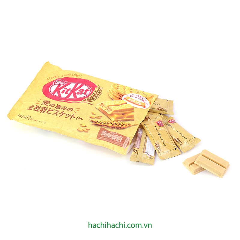 Bánh Kitkat lúa mạch Nhật Bản 135.6g (11.3g x 12 cái) thương hiệu KITKAT