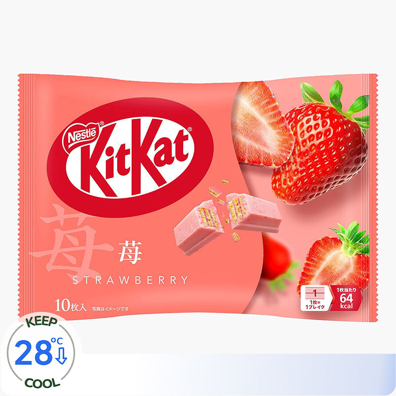 Bánh Kitkat dâu tây Nhật Bản 113g (11.3gx10 cái)