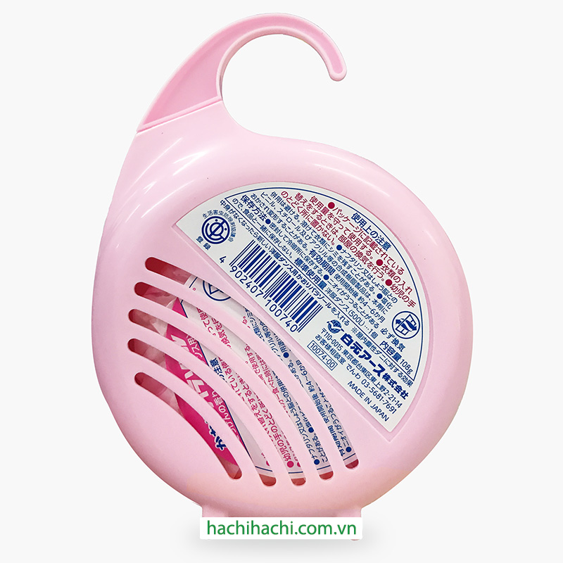 Viên khử mùi tủ quần áo Hakugen Earth hương xà phòng 108g (Gồm hộp treo), chống côn trùng, nấm mốc thương hiệu HAKUGEN EARTH