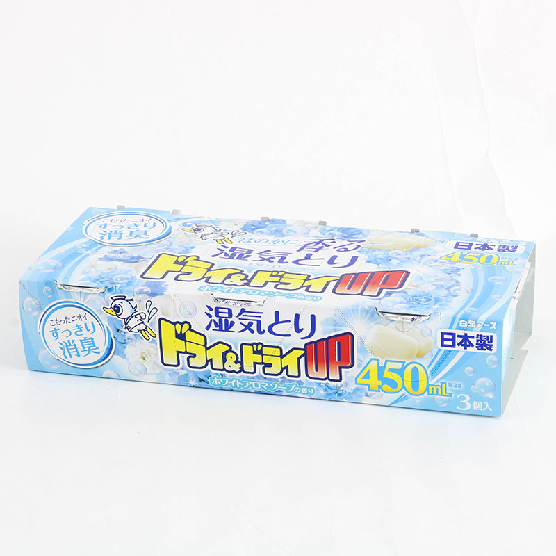 Hộp hút ẩm khử mùi ẩm mốc ngăn tủ Nhật Bản hương xà phòng tươi mát Hakugen Earth 450mlx3 hộp thương hiệu HAKUGEN EARTH