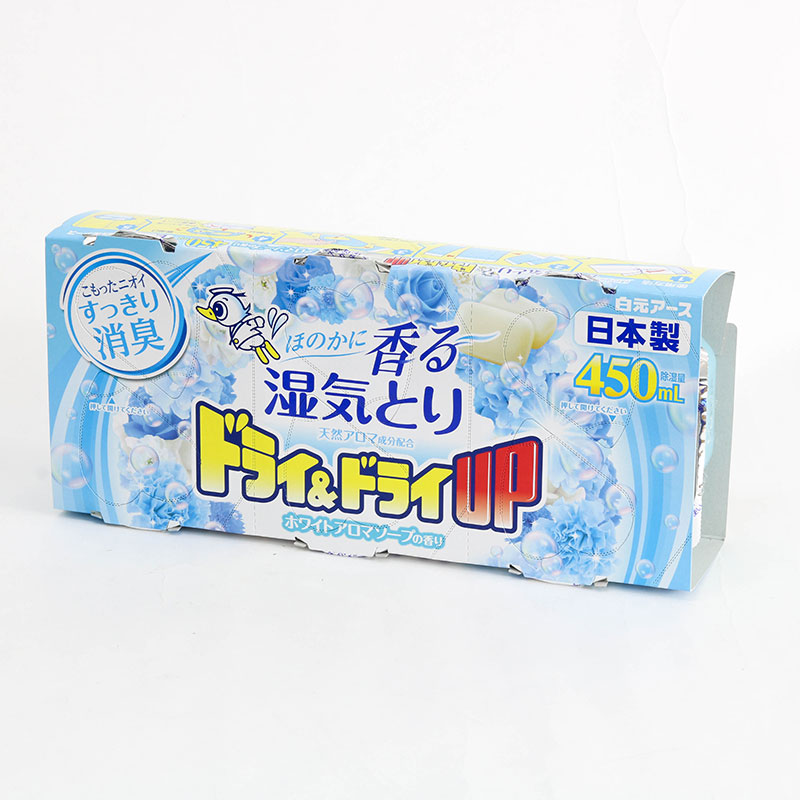 Hộp hút ẩm khử mùi ẩm mốc ngăn tủ Nhật Bản hương xà phòng tươi mát Hakugen Earth 450mlx3 hộp