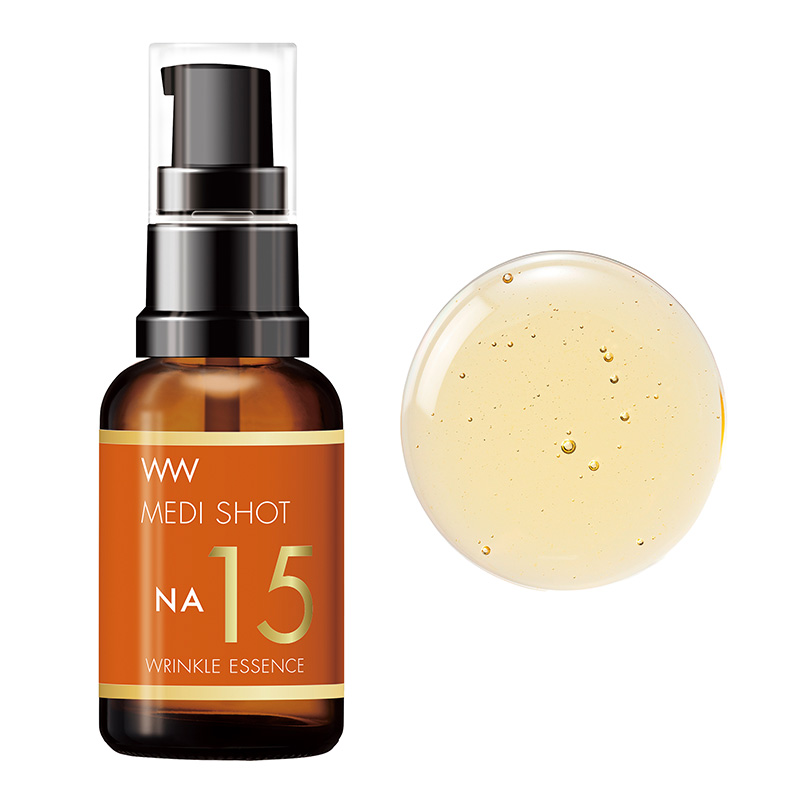 Tinh chất cải thiện nếp nhăn Nhật Bản Meishoku Medi Shot Na15 Wrinkle Essence 30ml thương hiệu MEISHOKU