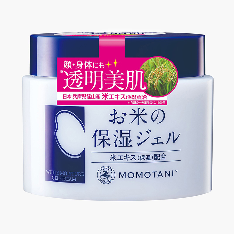 Kem dưỡng trắng Nhật Bản Momotani 230g (Dạng gel - Chiết xuất gạo)