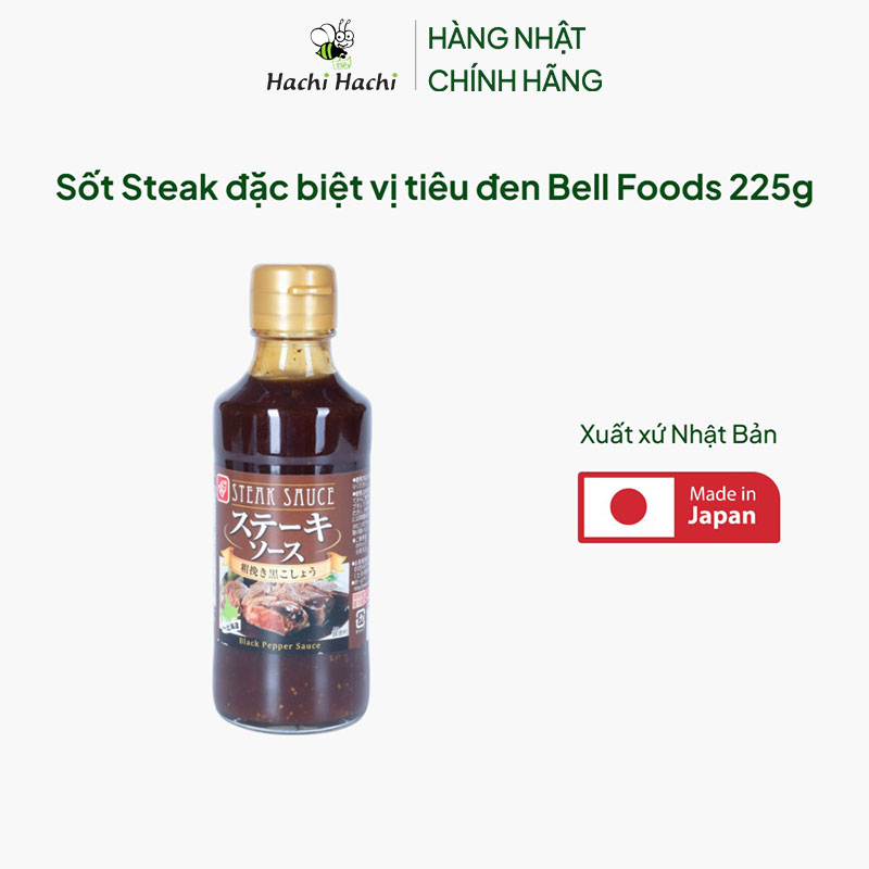Sốt Steak đặc biệt vị tiêu đen Bell Foods 225g thương hiệu BELL FOODS