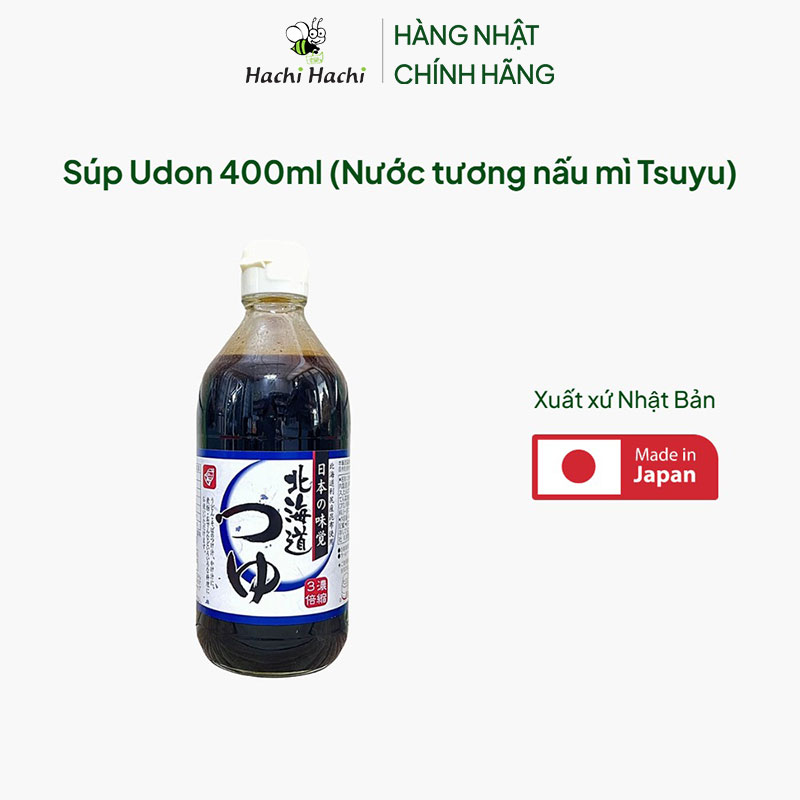 Súp Udon 400ml (Nước tương nấu mì Tsuyu) thương hiệu BELL FOODS