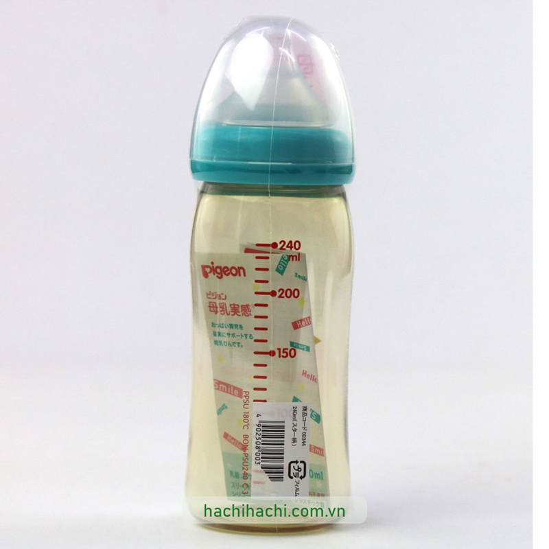 Bình sữa PPSU Plus ngôi sao Pigeon 240ml (Size M) (Cho bé từ 3 tháng) thương hiệu PIGEON