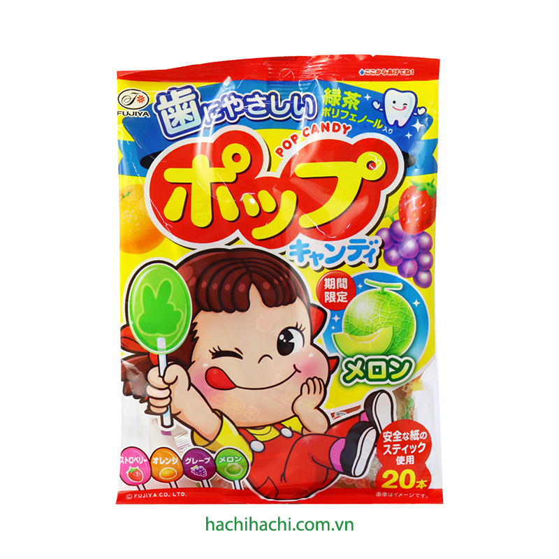 Kẹo mút Fujiya trái cây 20 cái 128g