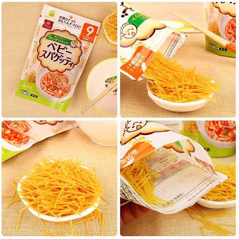Mì baby Spaghetti Hakubaku 100g (không muối) Cho bé từ 9 tháng  thương hiệu HAKUBAKU
