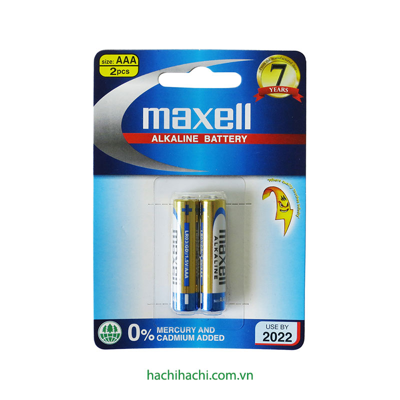 Pin Maxell LR03 dạng vỉ 2 viên `