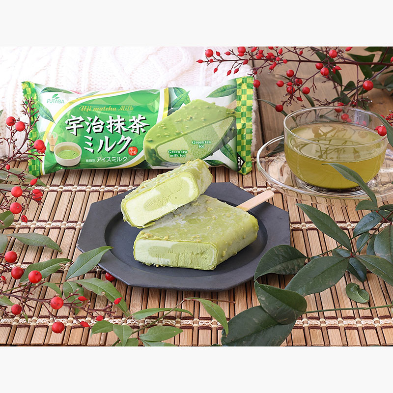 Kem vị trà sữa Matcha Nhật Bản Futaba 115ml, sử dụng Matcha Uji đậm đà thương hiệu FUTABA