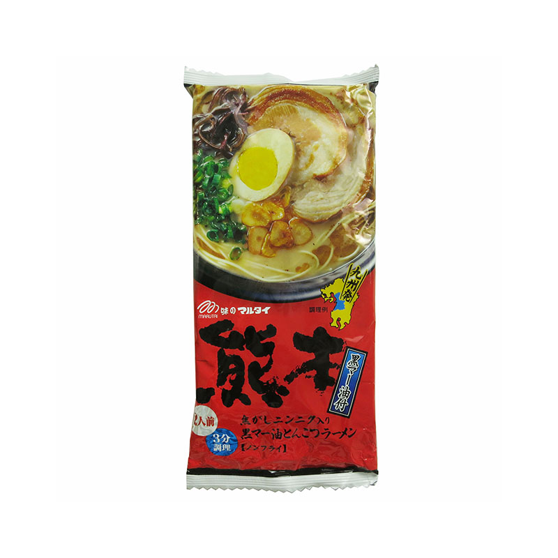 Mì Ramen không chiên xương hầm dầu mè cháy tỏi Marutai 186g 