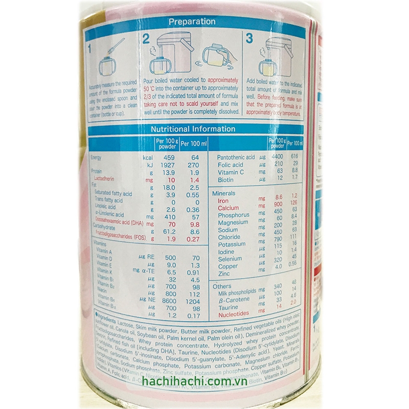Sữa Meiji Nhật Bản cho bé 1-3 tuổi 800g  thương hiệu MEIJI