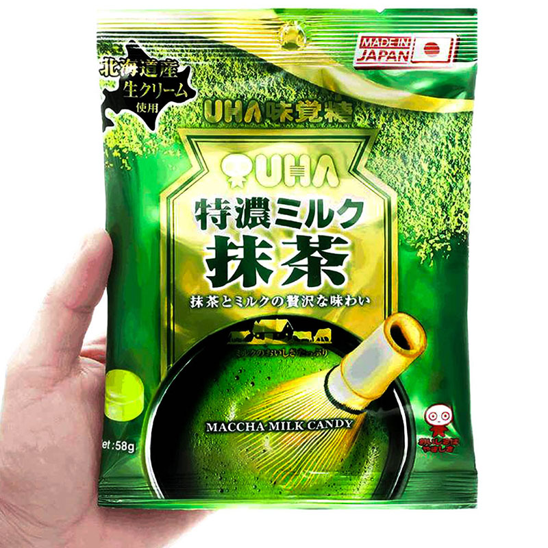 Kẹo sữa trà xanh Nhật Bản UHA Tokuno 58g thương hiệu UHA MIKAKUTO