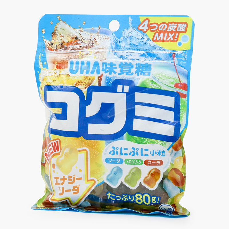 Kẹo dẻo UHA Kogumi Nhật Bản hương nước giải khát hỗn hợp 80g thương hiệu UHA MIKAKUTO