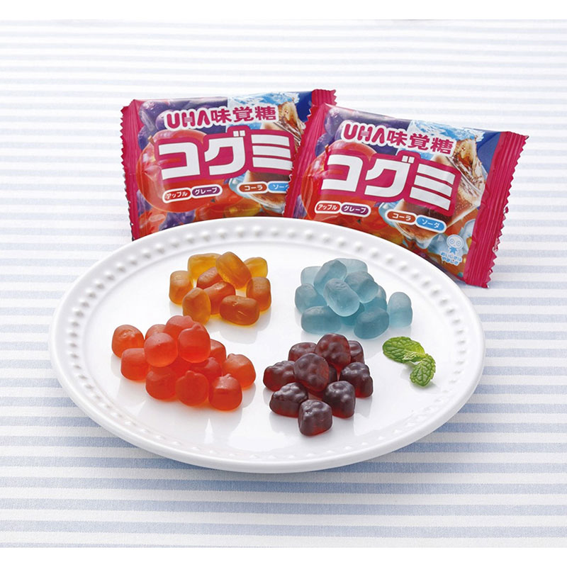 Kẹo dẻo UHA Kogumi hỗn hợp vị trái cây và nước giải khát tổng hợp 128g (16gx8 gói) thương hiệu UHA MIKAKUTO