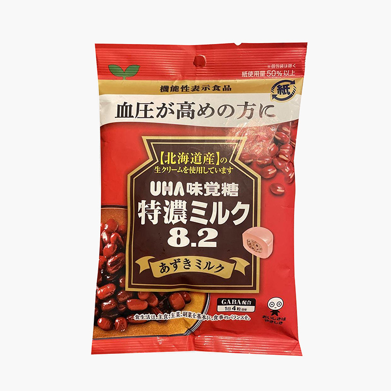 Kẹo sữa vị đậu đỏ UHA 93g (bổ sung GABA - giảm huyết áp)