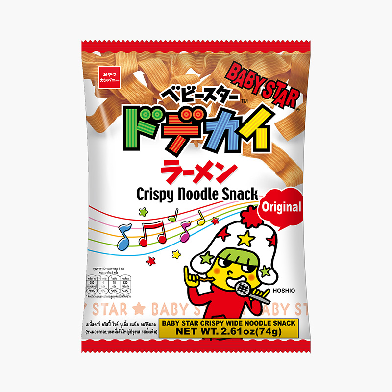 Mì Snack Baby Star nguyên vị sợi lớn 74g