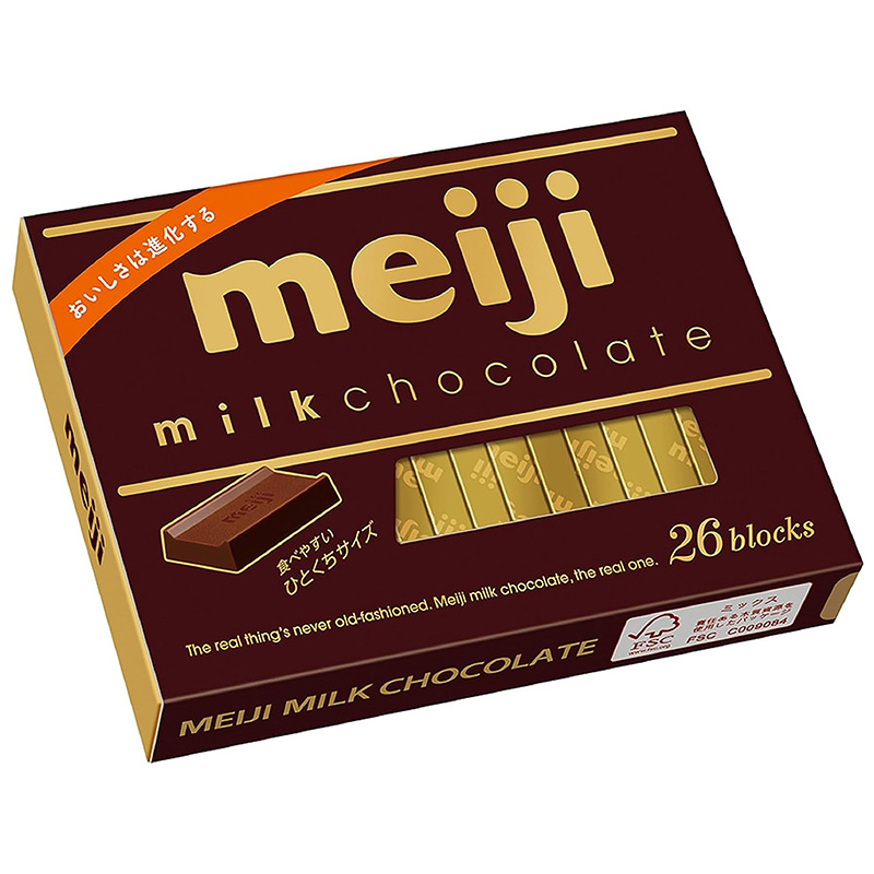 Kẹo socola sữa milk chocolate Meiji 120g (26 cái) thương hiệu MEIJI
