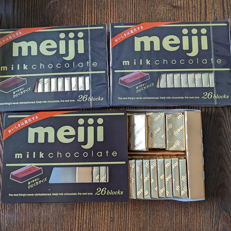 Kẹo socola sữa milk chocolate Meiji 120g (26 cái) thương hiệu MEIJI