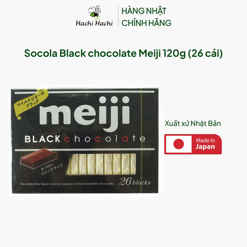 Socola Black chocolate Meiji 120g (26 cái) thương hiệu MEIJI