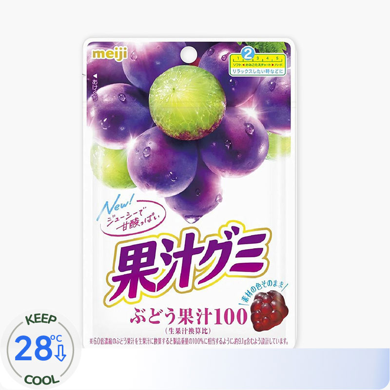 Kẹo dẻo Gummy nho Meiji 54g