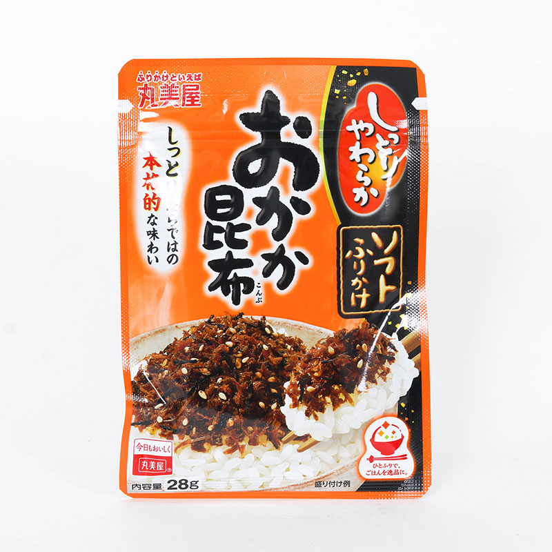 Gia vị rắc cơm cá ngừ tảo bẹ Marumiya loại mềm 28g 