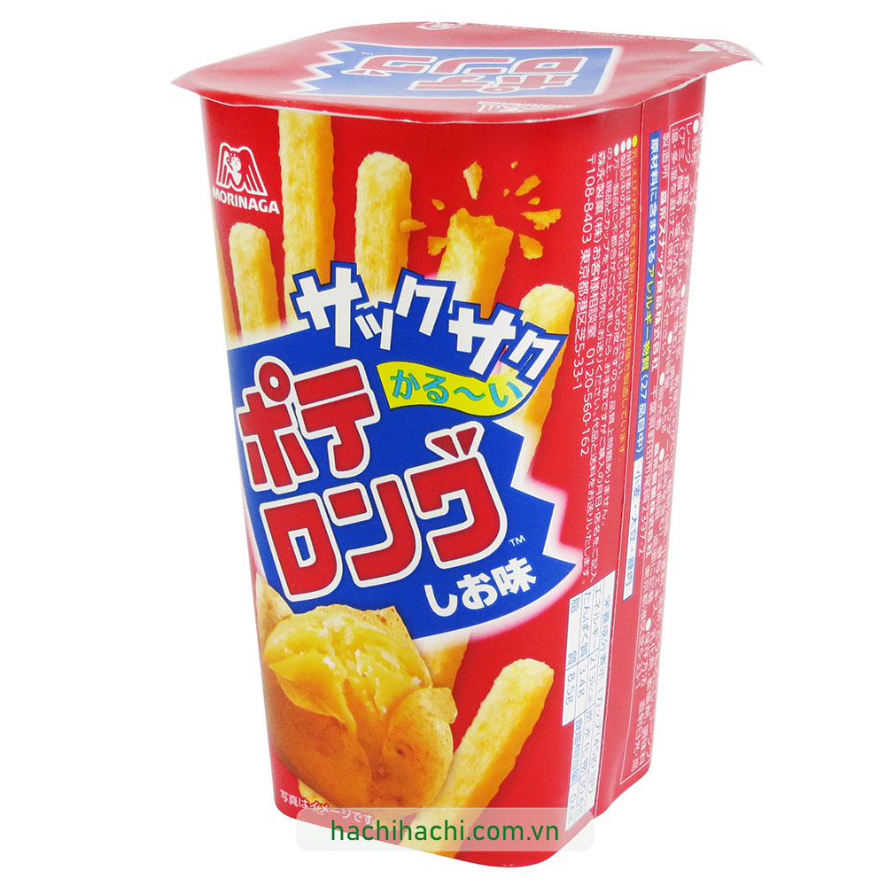 Snack khoai tây que không chiên Morinaga 45g thương hiệu 