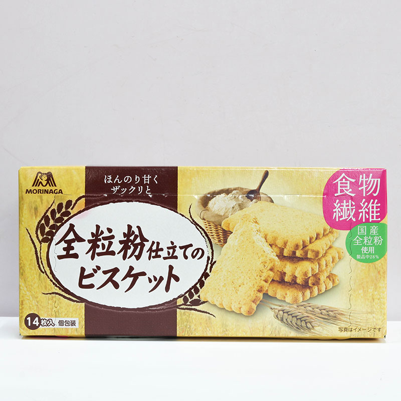 Bánh quy ngũ cốc nguyên cám Nhật Bản giàu chất xơ Morinaga 149.8g (14 cái) thương hiệu MORINAGA