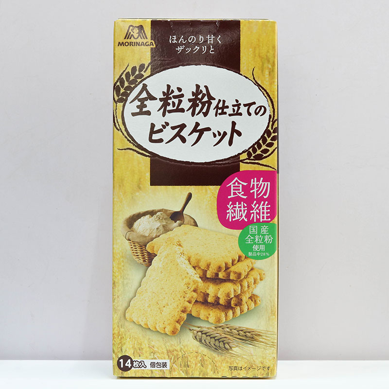 Bánh quy ngũ cốc nguyên cám Nhật Bản giàu chất xơ Morinaga 149.8g (14 cái) thương hiệu MORINAGA