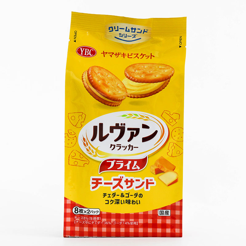 Bánh quy YBC Levain nhân kem phô mai 129.6g (8 cáix2 gói) thương hiệu YAMAZAKI BISCUITS