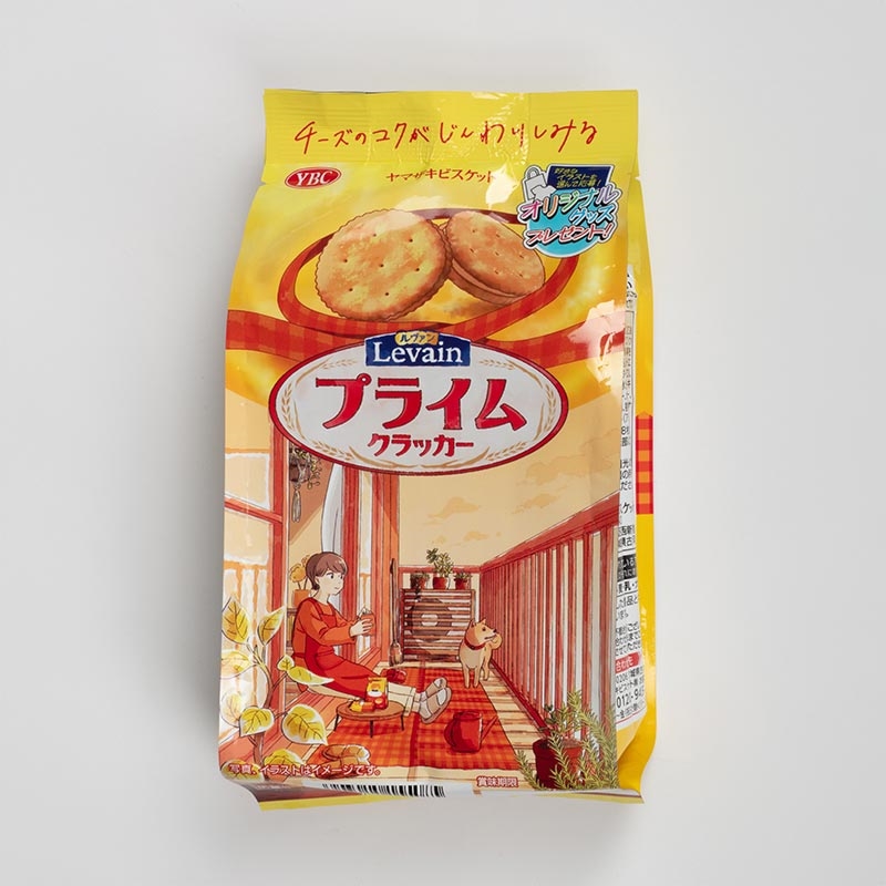 Bánh quy YBC Levain nhân kem phô mai 129.6g (8 cáix2 gói), vị phô mai Cheddar đậm đà thương hiệu YAMAZAKI BISCUITS