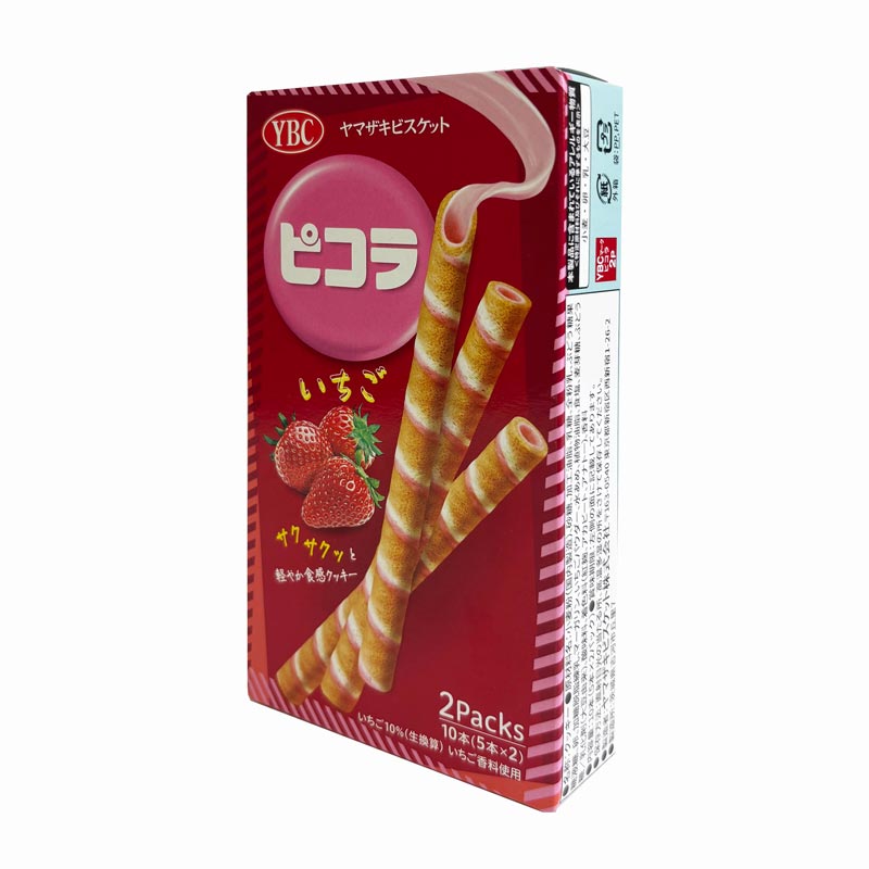 Bánh quế YBC Picola vị dâu 49g (5 cái x 2 gói) thương hiệu YAMAZAKI BISCUITS