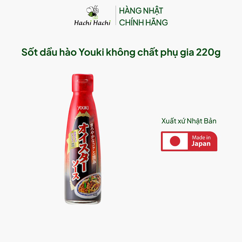 Sốt dầu hào Youki không chất phụ gia 220g thương hiệu YOUKI FOOD