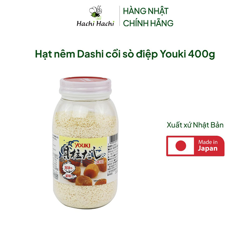 Hạt nêm Dashi cồi sò điệp Youki 400g  thương hiệu YOUKI FOOD