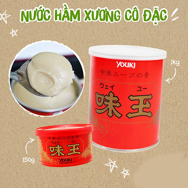 Gia vị nêm xương hầm cô đặc Youki 1kg  thương hiệu YOUKI FOOD