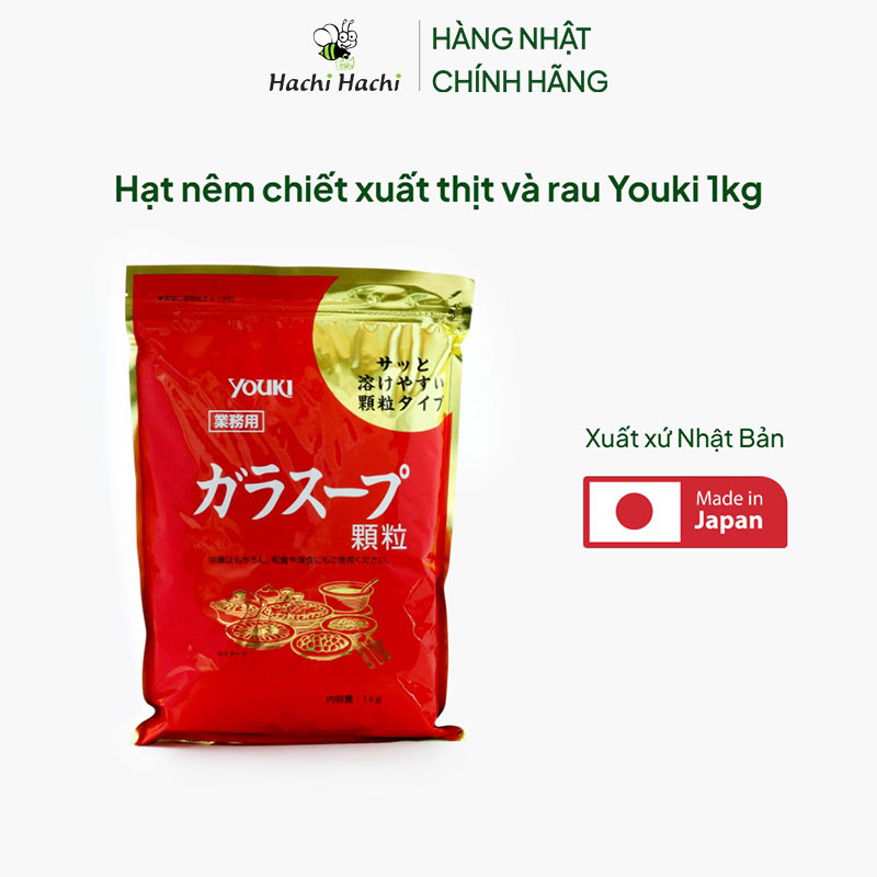 Hạt nêm chiết xuất thịt và rau Youki 1kg thương hiệu YOUKI FOOD