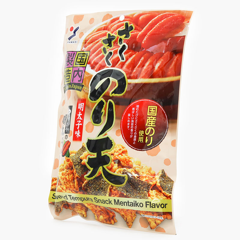 Snack Tempura rong biển Nhật Bản vị trứng cá Mentaiko Yamaei 63g thương hiệu YAMAEI SHOKUHIN