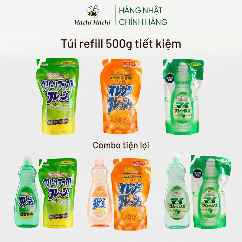 Nước rửa chén bát Nhật Bản trung tính hương chanh Rocket 600g thương hiệu ROCKET SOAP