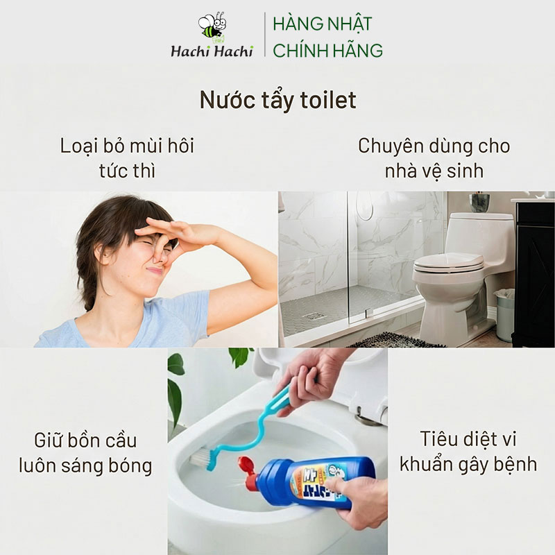 Nước tẩy rửa vệ sinh toilet, bồn cầu Rocket Nhật Bản 500ml thương hiệu ROCKET SOAP