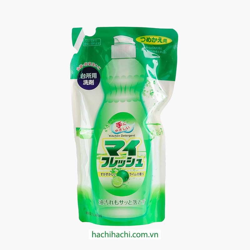 Nước rửa chén trung tính hương chanh Rocket 500g Túi refill