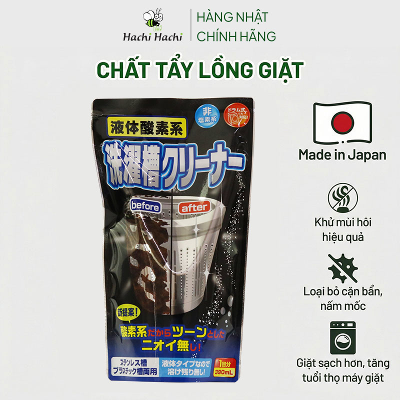 Chất tẩy rửa vệ sinh lồng máy giặt Rocket Nhật Bản 390ml thương hiệu ROCKET SOAP